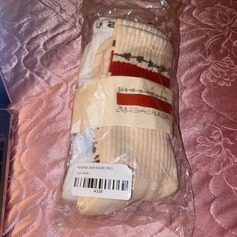 Travis Scott Cactus Jack Reverse Jack Multicolor Trio Unisex Socks McDonalds New